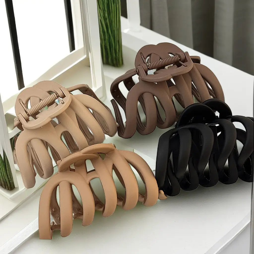 Frosted Shark Clip Women's Hair Grip Plate Clip