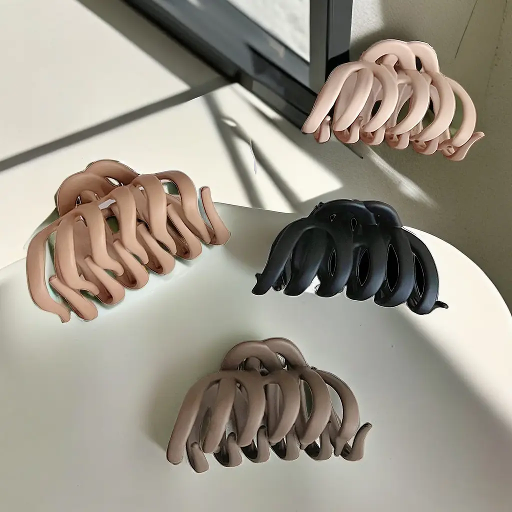 Frosted Shark Clip Women's Hair Grip Plate Clip
