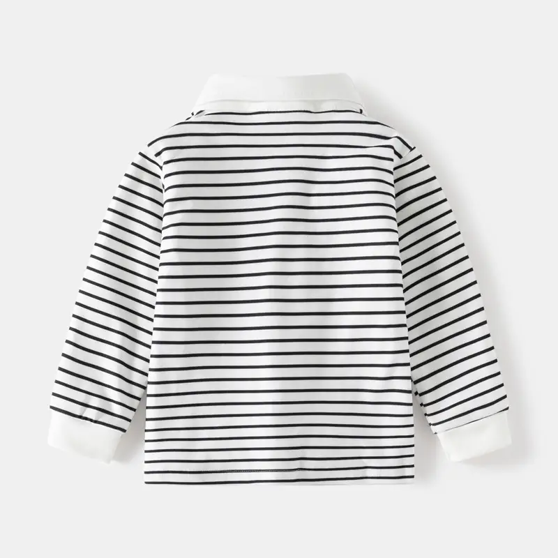 Children's Polo Shirt 2026 New Style Boys' Thickened Long-Sleeve T-Shirt with Collar Korean Version Baby Autumn Top Wholesale — feature 4