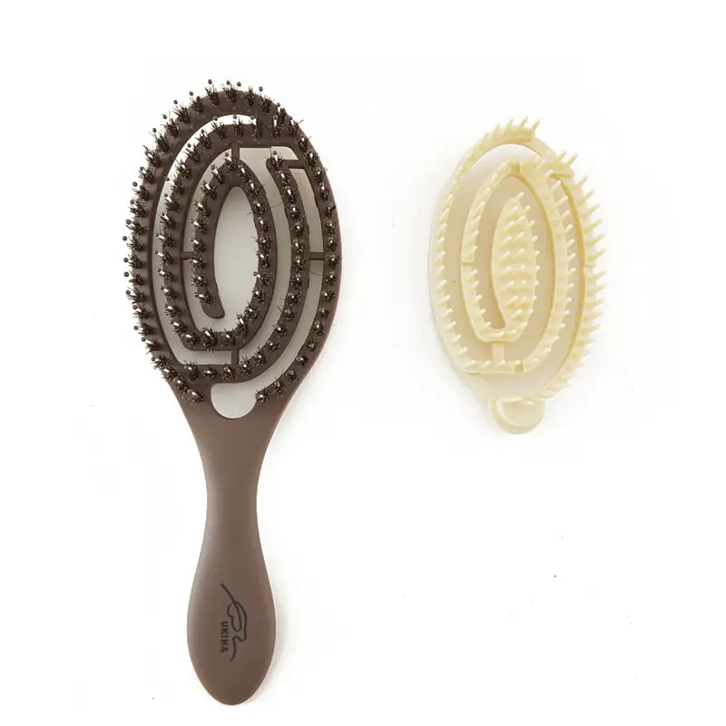 Ukiha Boar Bristle Hair Comb Detachable Portable Massage - Image 6
