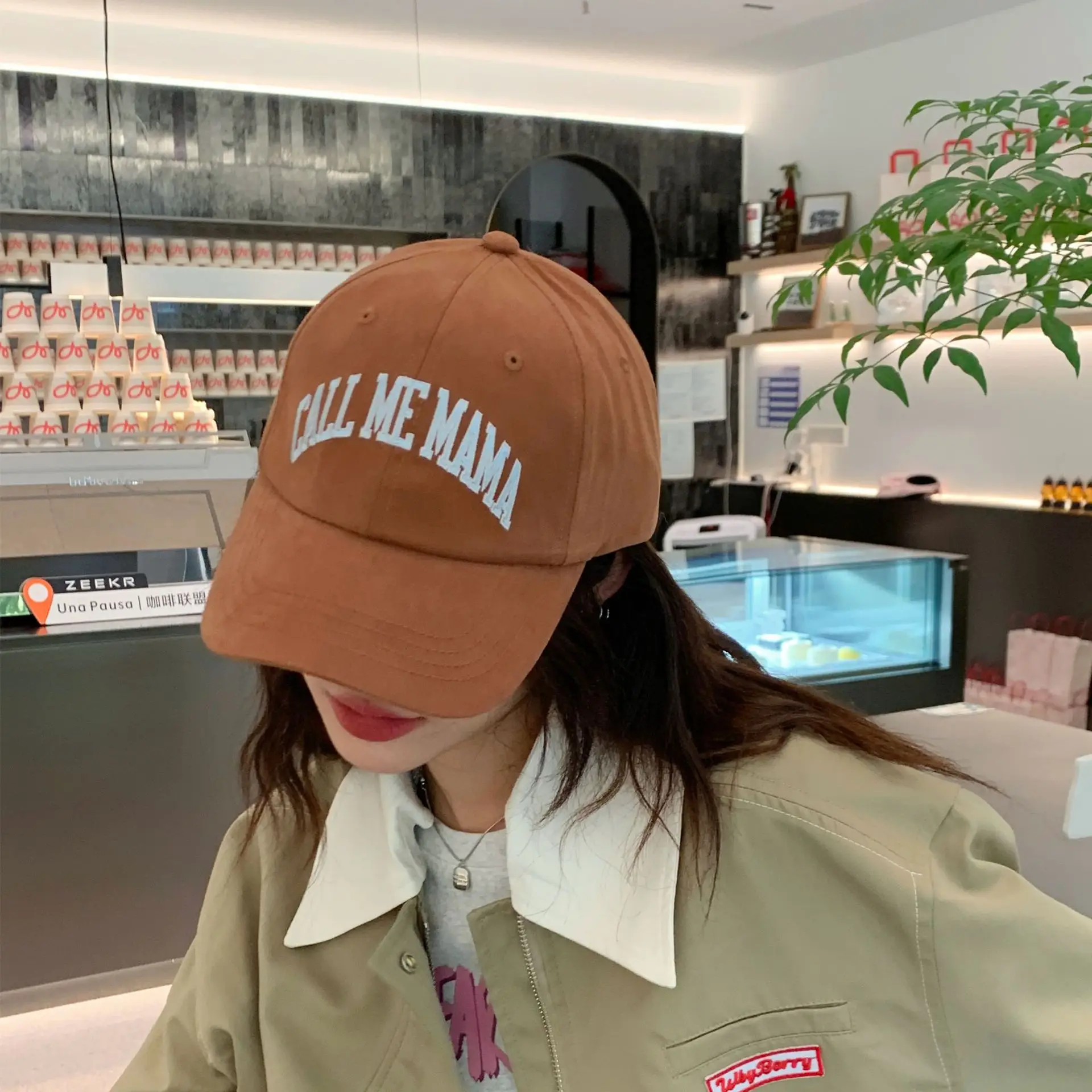 Korean Letter Embroidered Baseball Cap for Men Women Extra Large - Image 7