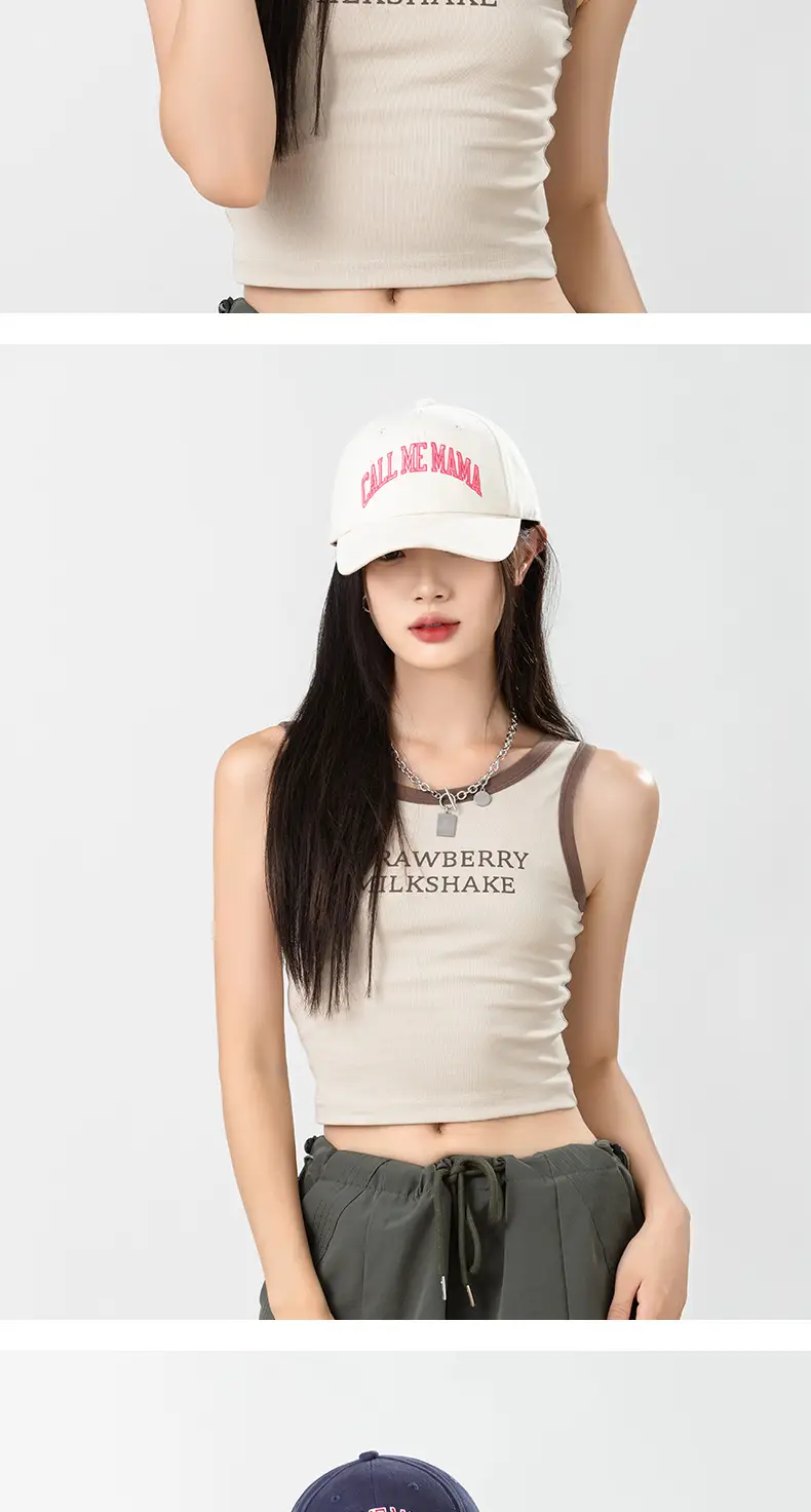 Korean Letter Embroidered Baseball Cap for Men Women Extra Large — feature 10