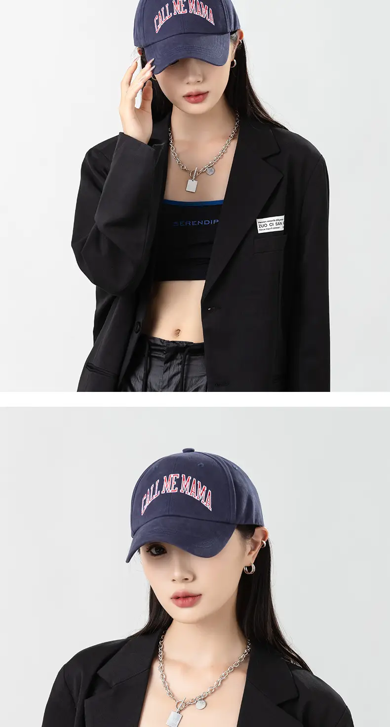 Korean Letter Embroidered Baseball Cap for Men Women Extra Large — feature 11
