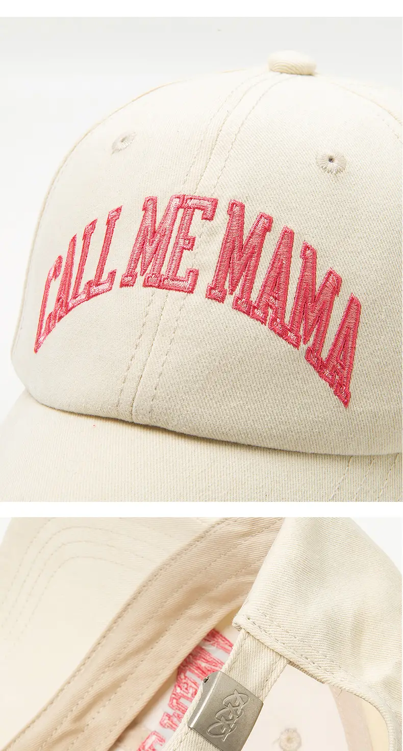 Korean Letter Embroidered Baseball Cap for Men Women Extra Large — feature 15