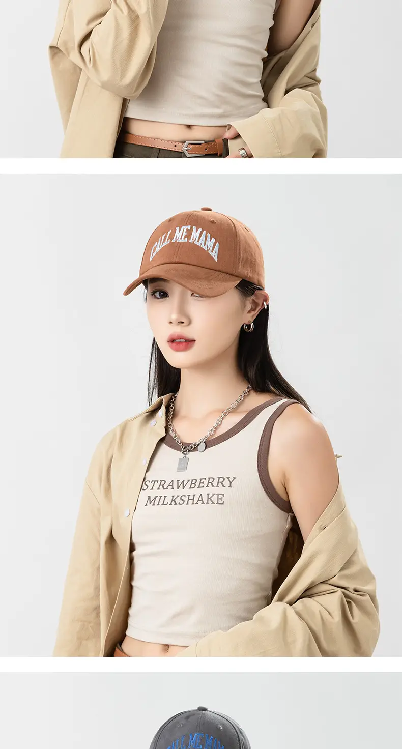Korean Letter Embroidered Baseball Cap for Men Women Extra Large — feature 6