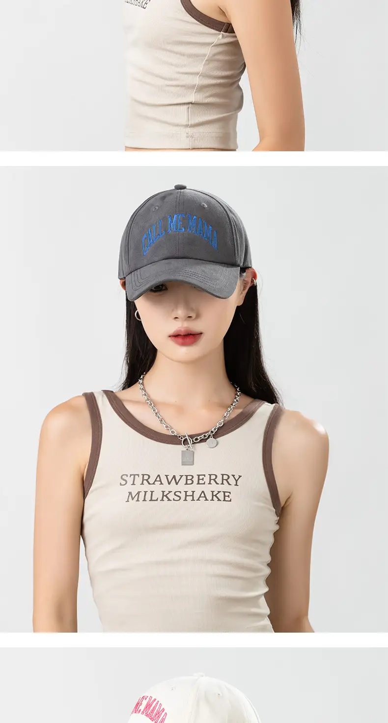 Korean Letter Embroidered Baseball Cap for Men Women Extra Large — feature 8
