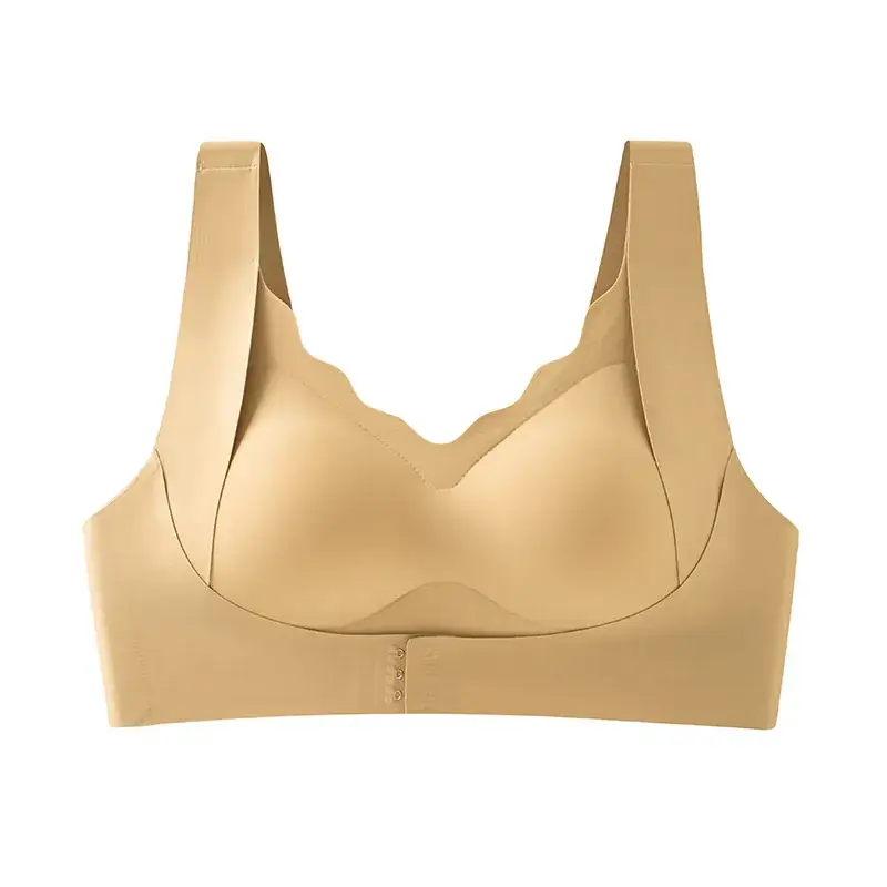 Black Traceless Anti-Sagging Plus Size Sports Bra - Image 9