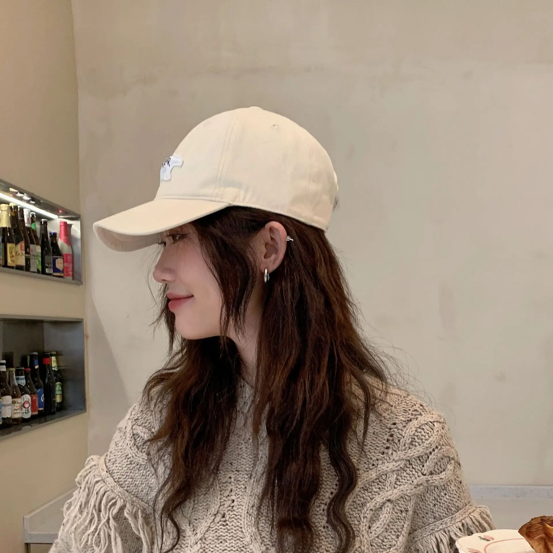 New Deepening Polar Bear 3D Patch Baseball Cap Female Brown - Image 9