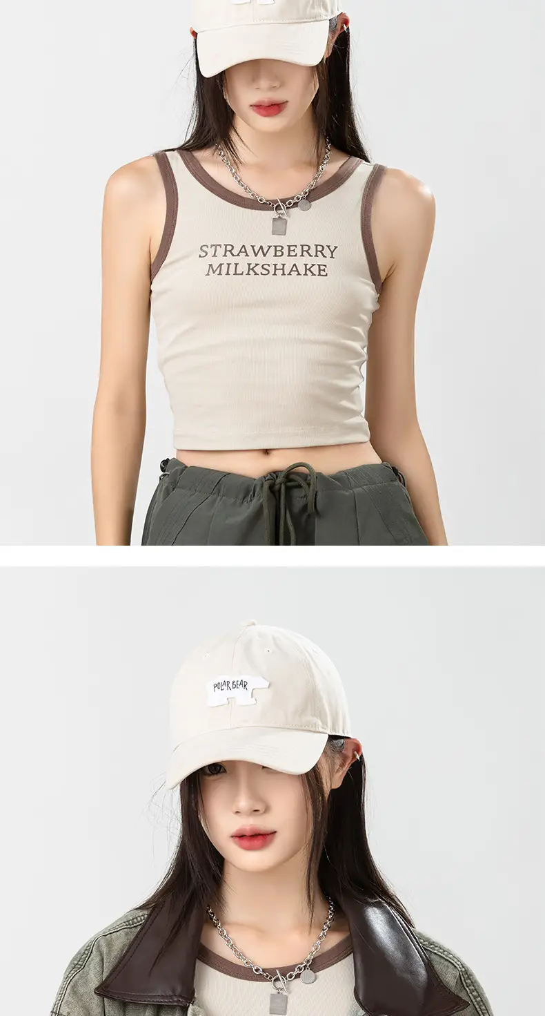 New Deepening Polar Bear 3D Patch Baseball Cap Female Brown — feature 18