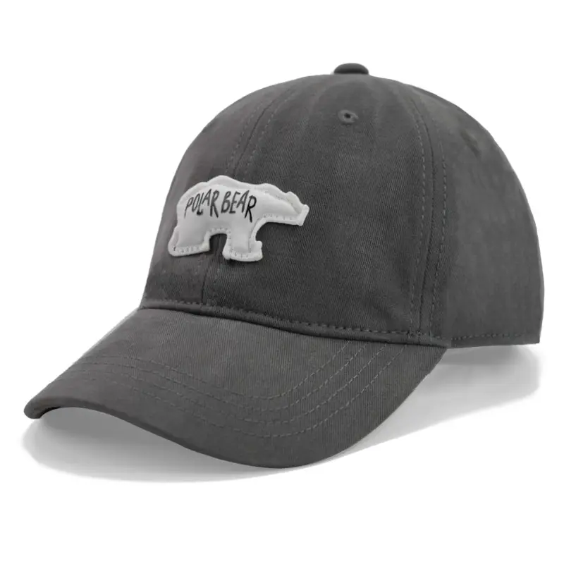 New Deepening Polar Bear 3D Patch Baseball Cap Female Brown - Image 6