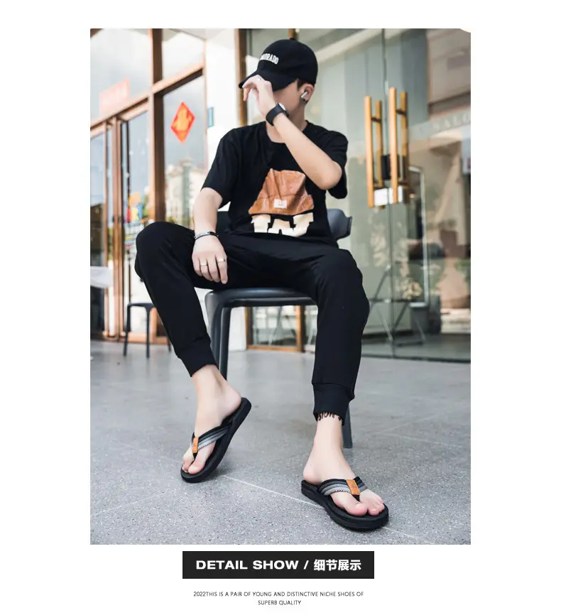 Men Casual Cross-border Lazy Flip Flops Large — feature 5