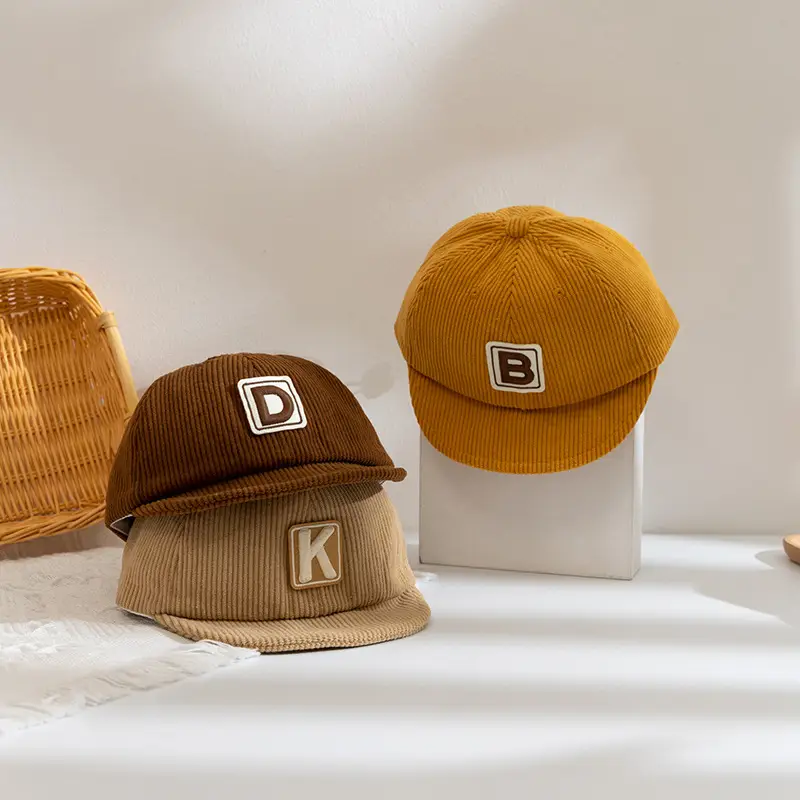 Brown Knitted Cap with Distinctive Letter Embroidery for Boys Girls - Image 7