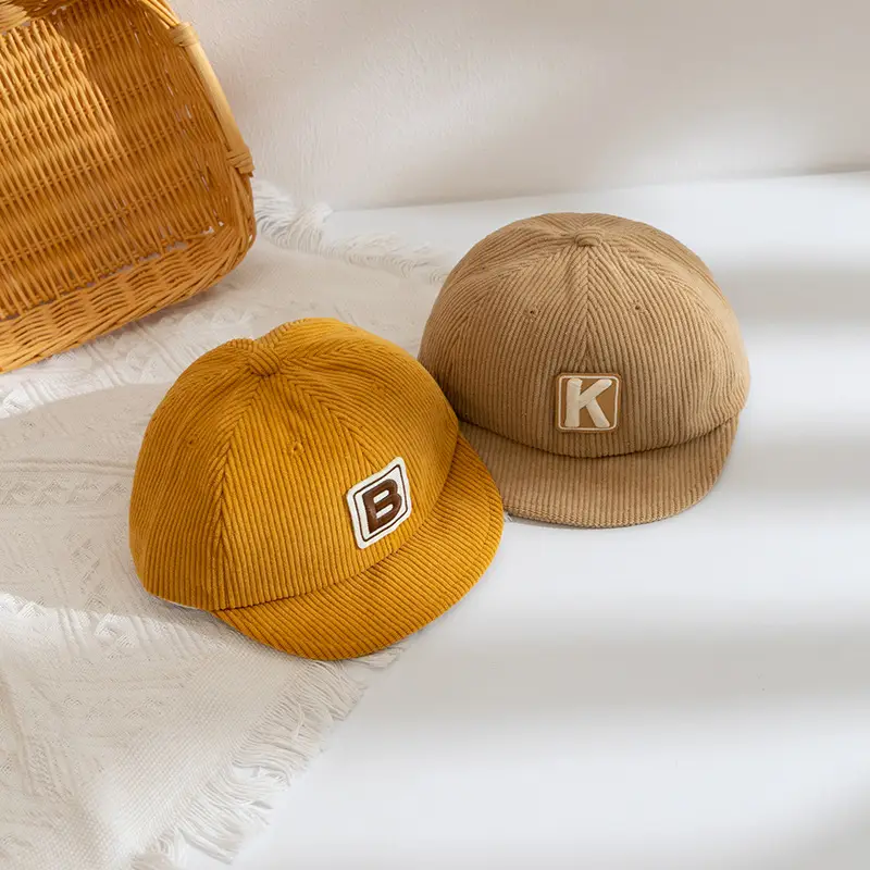 Brown Knitted Cap with Distinctive Letter Embroidery for Boys Girls - Image 8