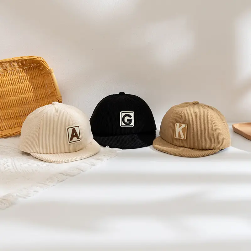 Brown Knitted Cap with Distinctive Letter Embroidery for Boys Girls - Image 9