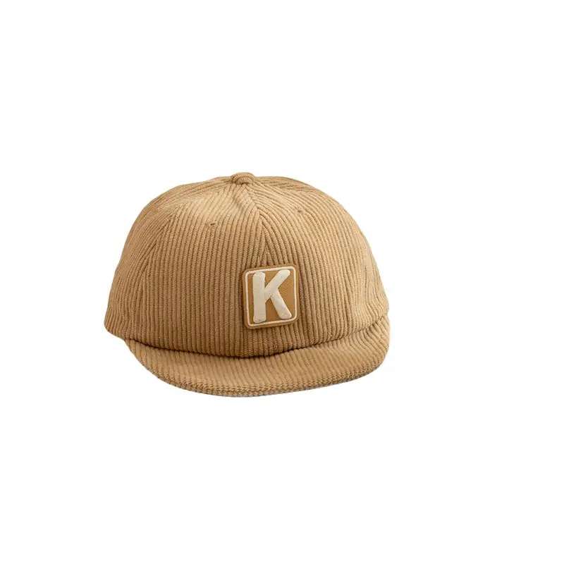 Brown Knitted Cap with Distinctive Letter Embroidery for Boys Girls - Image 10