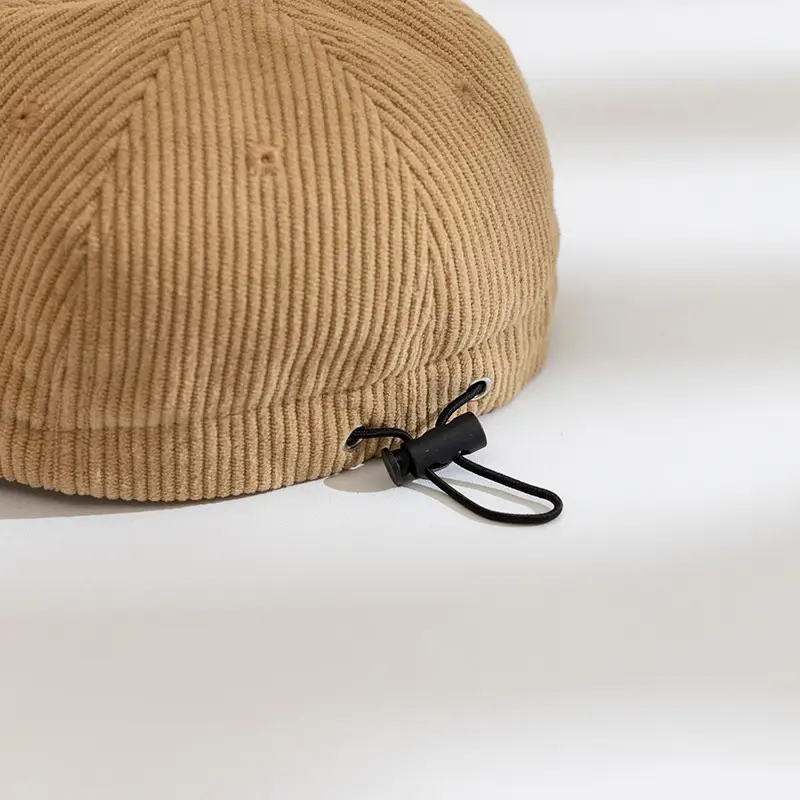 Brown Knitted Cap with Distinctive Letter Embroidery for Boys Girls — feature 13