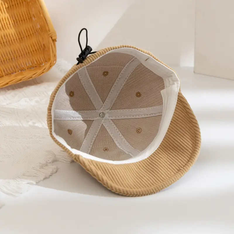 Brown Knitted Cap with Distinctive Letter Embroidery for Boys Girls — feature 14