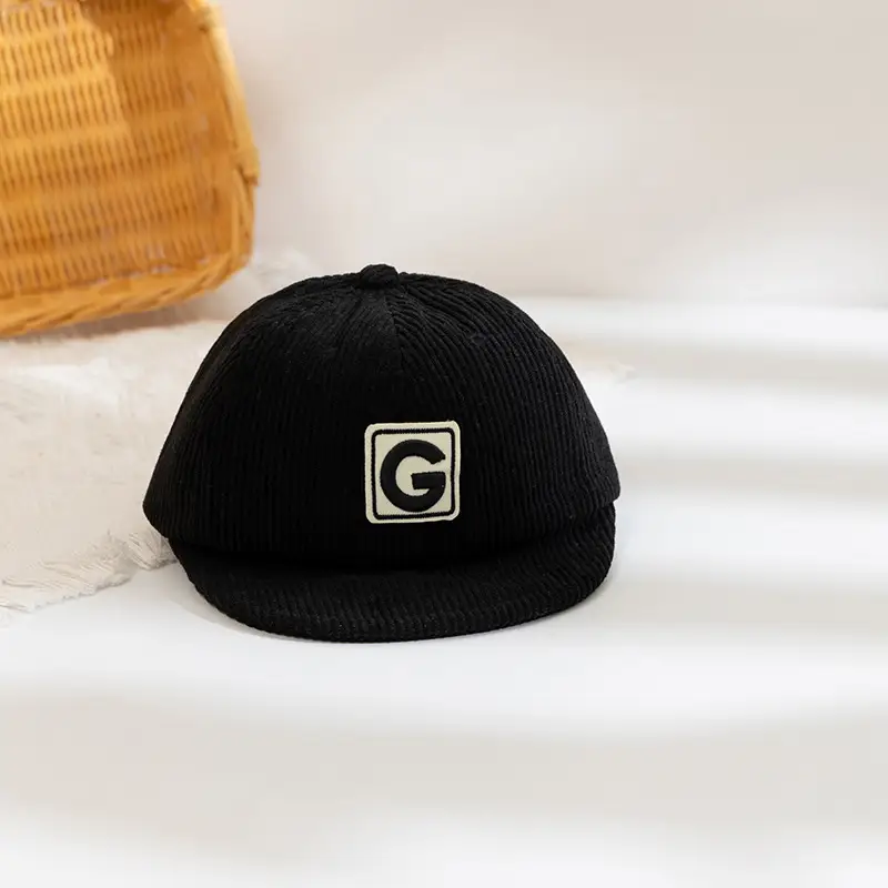 Brown Knitted Cap with Distinctive Letter Embroidery for Boys Girls - Image 5