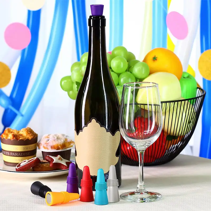Silicone Bottle Stopper 1 Inch Red Wine Champagne - Image 10