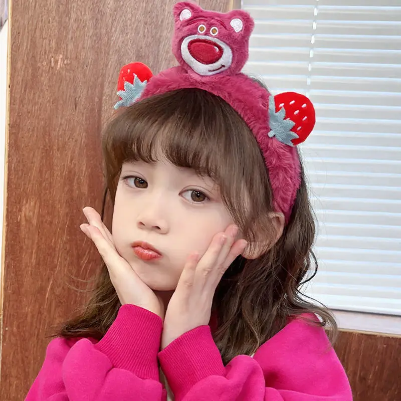 Pink Strawberry Bear Face Wash Headband for Women 2025 - Image 22