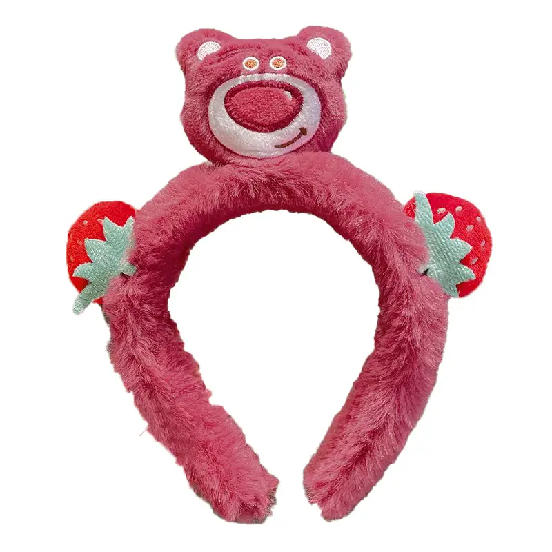 Pink Strawberry Bear Face Wash Headband for Women 2025 - Image 25