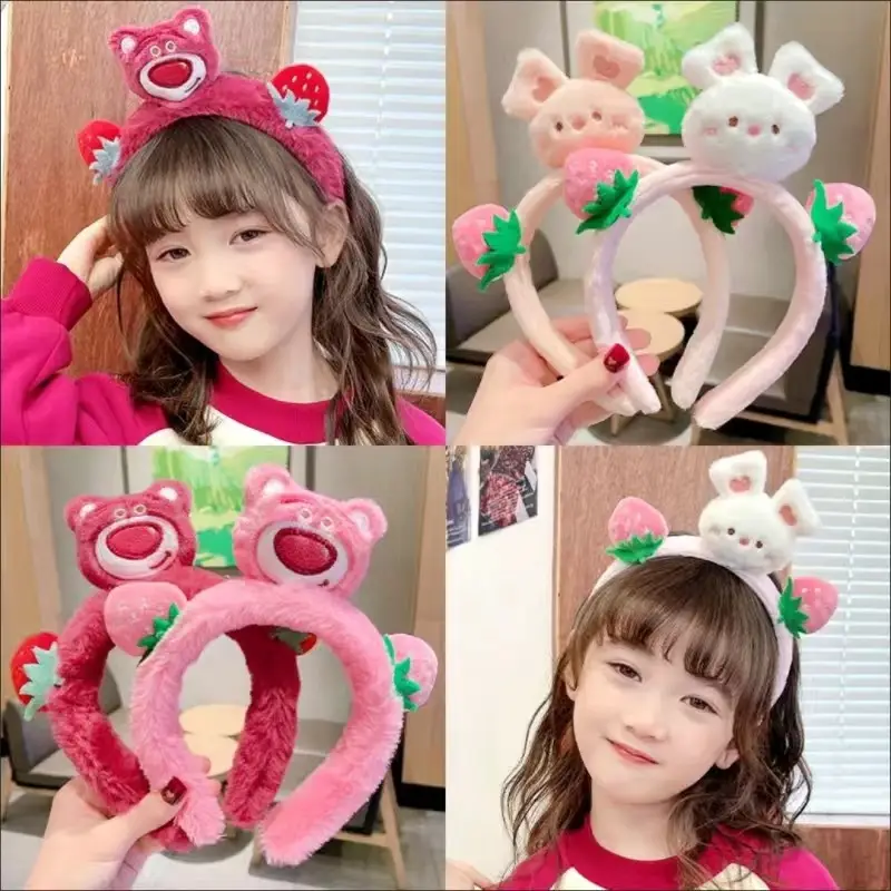 Pink Strawberry Bear Face Wash Headband for Women 2025 — feature 2