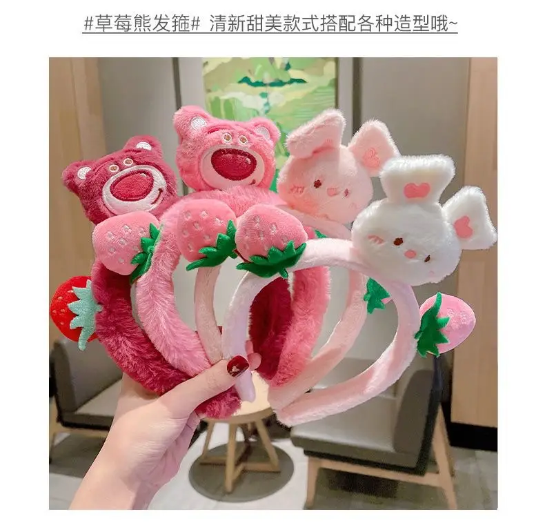 Pink Strawberry Bear Face Wash Headband for Women 2025 — feature 9