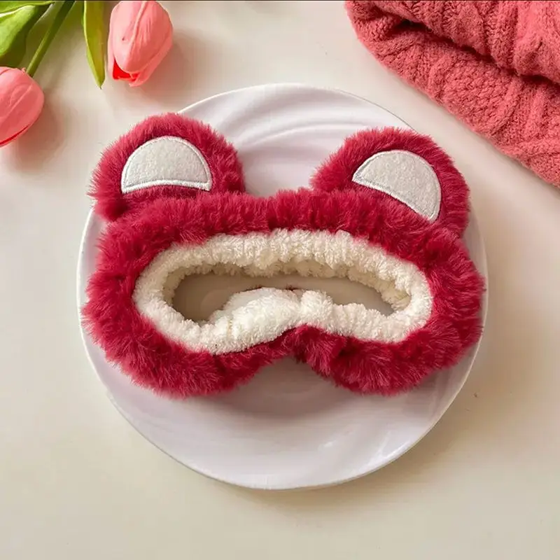 Pink Strawberry Bear Face Wash Headband for Women 2025 - Image 13