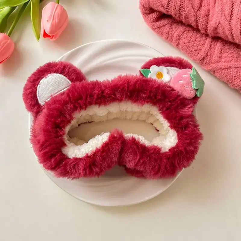 Pink Strawberry Bear Face Wash Headband for Women 2025 - Image 15