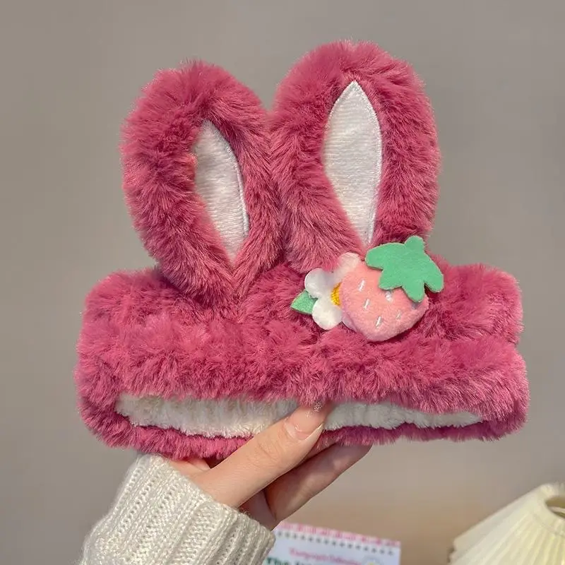 Pink Strawberry Bear Face Wash Headband for Women 2025 - Image 19