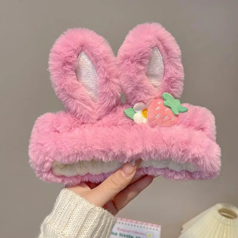 Pink Strawberry Bear Face Wash Headband for Women 2025 - Image 20