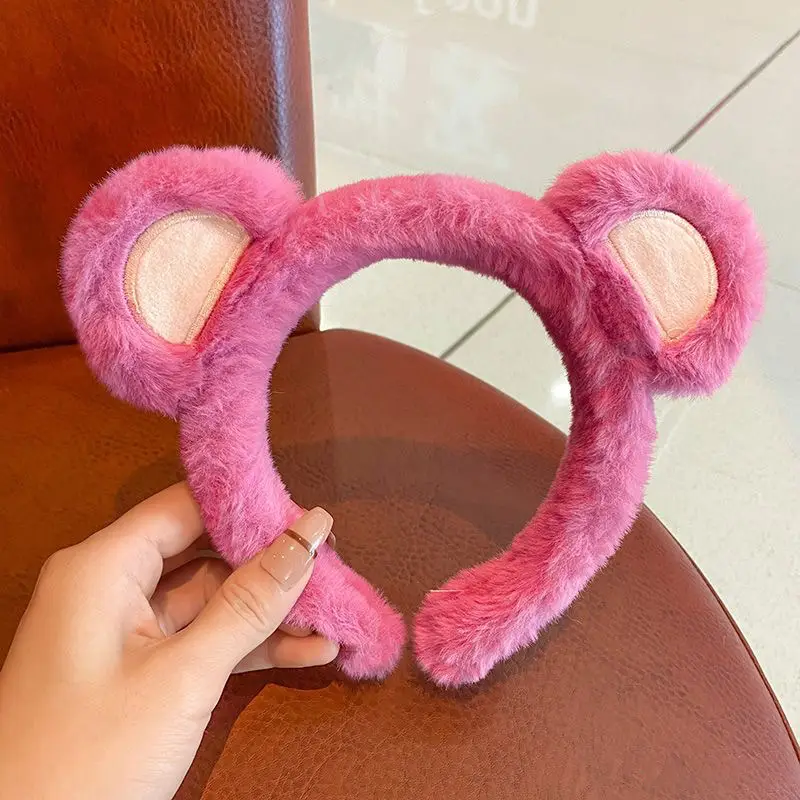 Pink Strawberry Bear Face Wash Headband for Women 2025 - Image 6