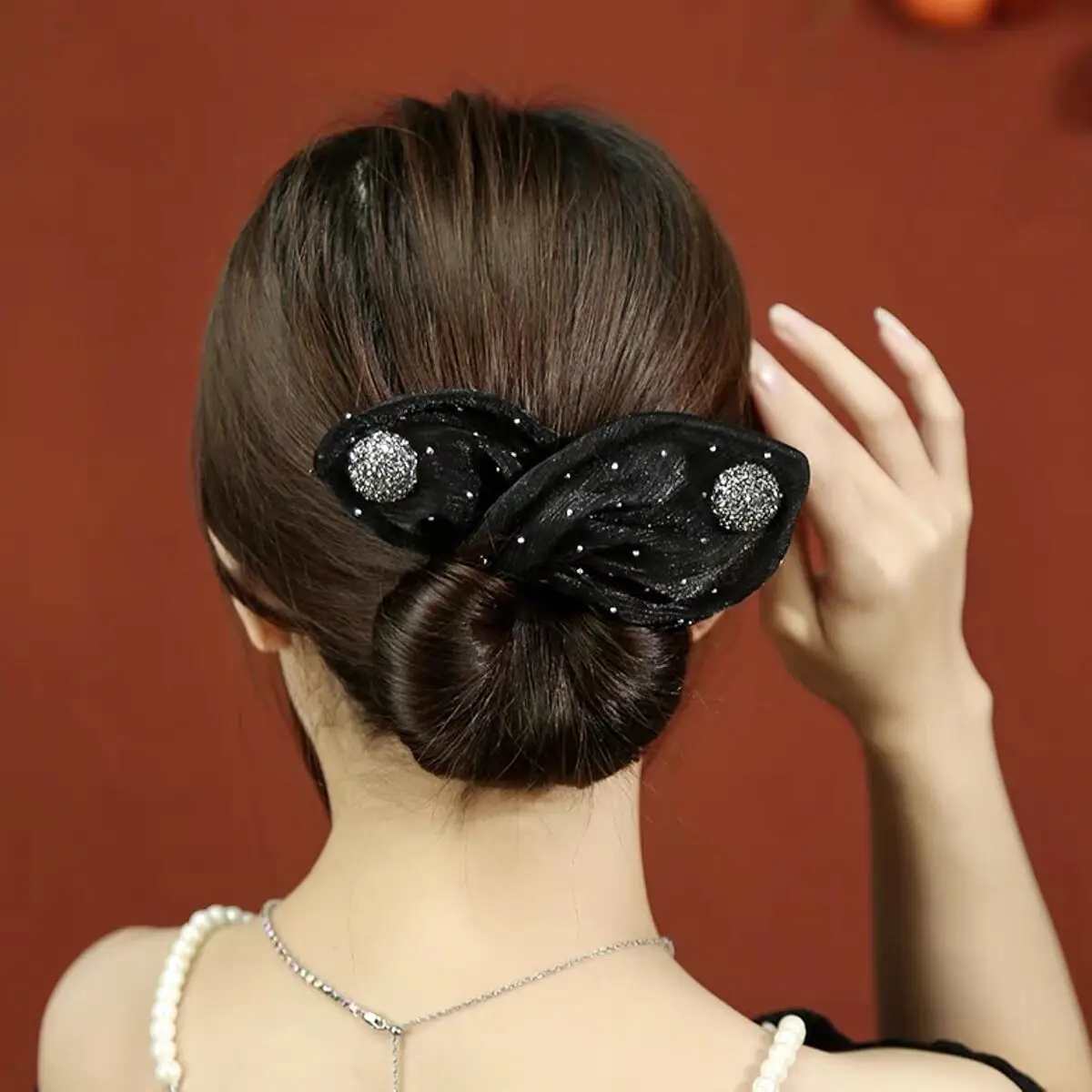 Black Starry Flower Hair Clip for Women — feature 9