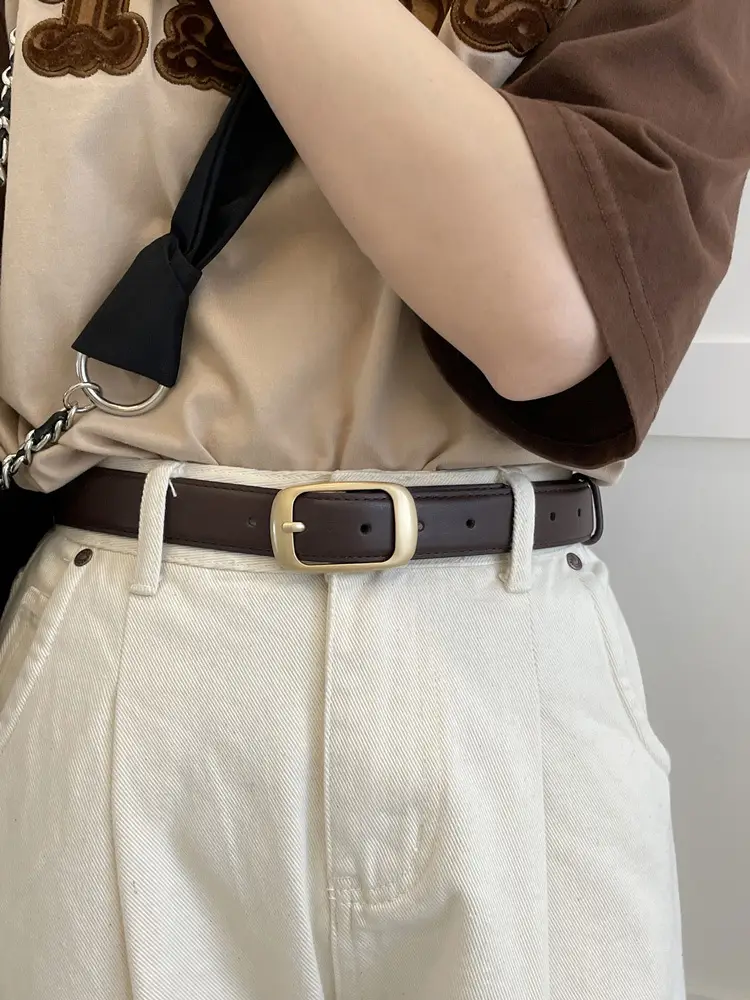 Women's Cowhide Belt for Jeans Casual Summer Wear - Image 2