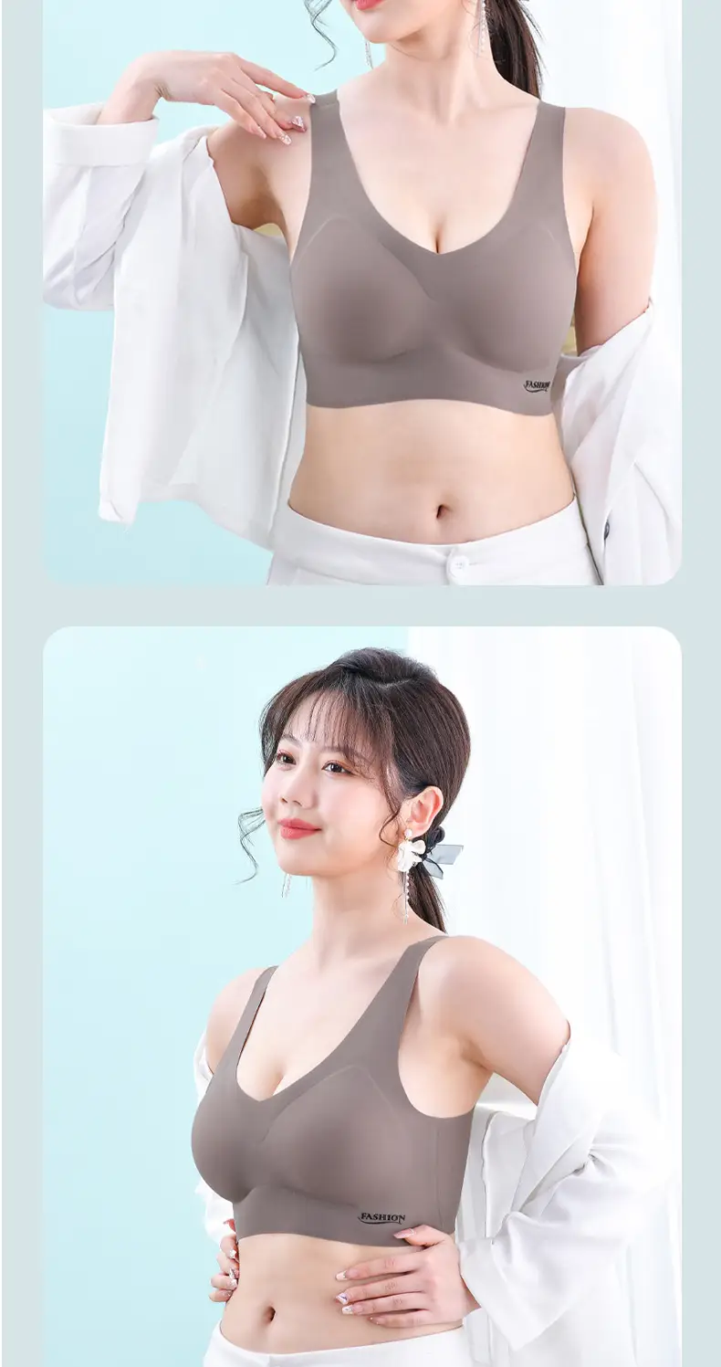 Women's Wireless Breathable Sports Bra Full Cup Design — feature 12