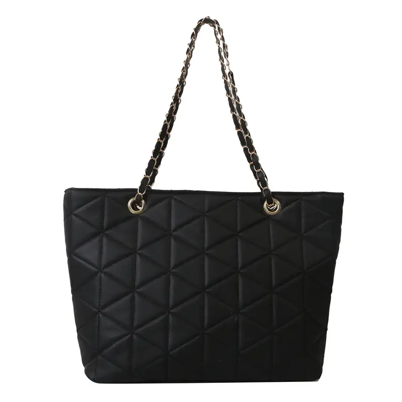 Pink Quilted Chain Shoulder Bag for Women