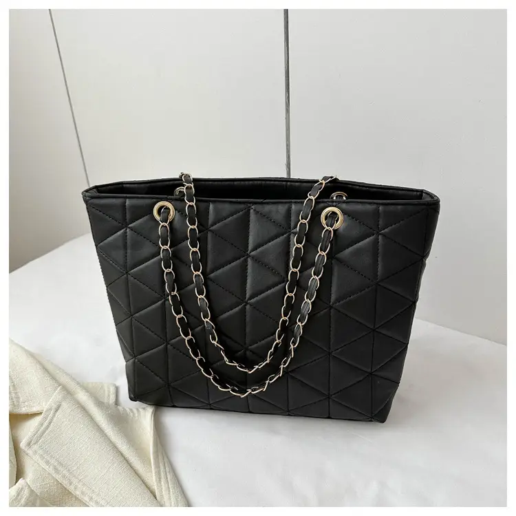 Pink Quilted Chain Shoulder Bag for Women — feature 20