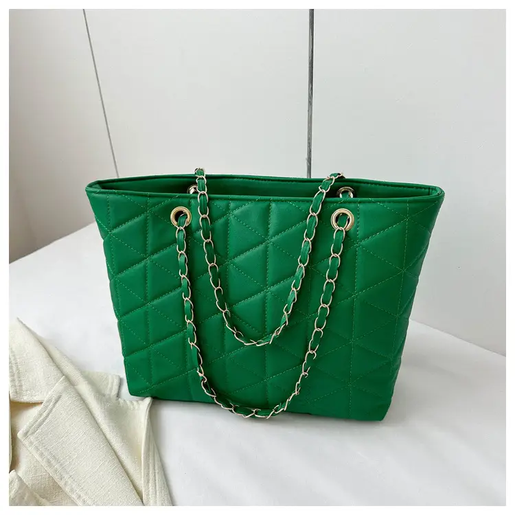 Pink Quilted Chain Shoulder Bag for Women — feature 23