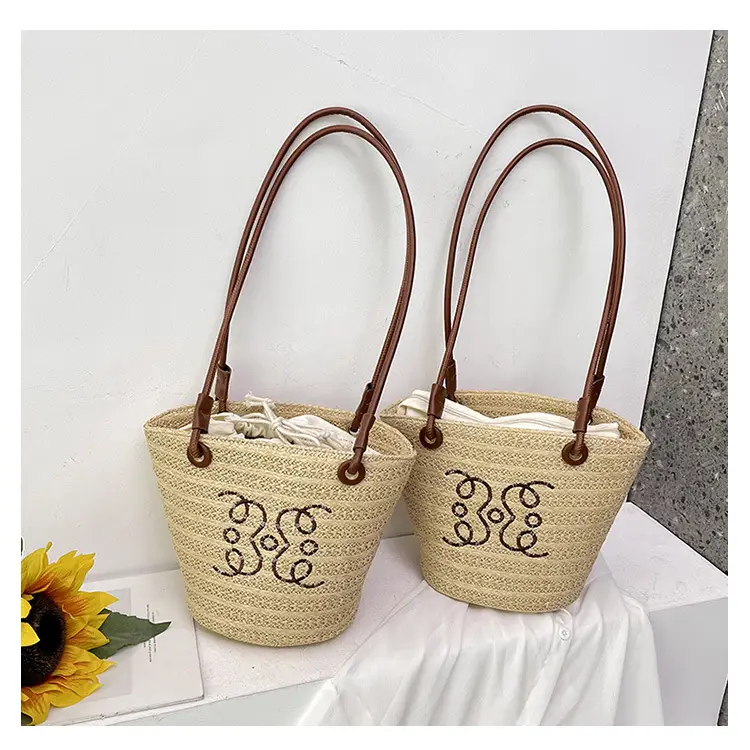 Women's Woven Straw Satchel Bag Large Capacity 2023 — feature 13