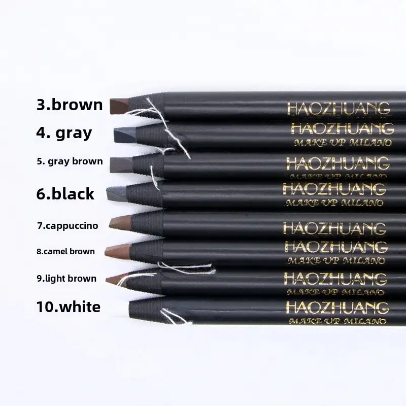 Hard Core Pull Line Fog Eyebrow Pencil Black Paper Pen