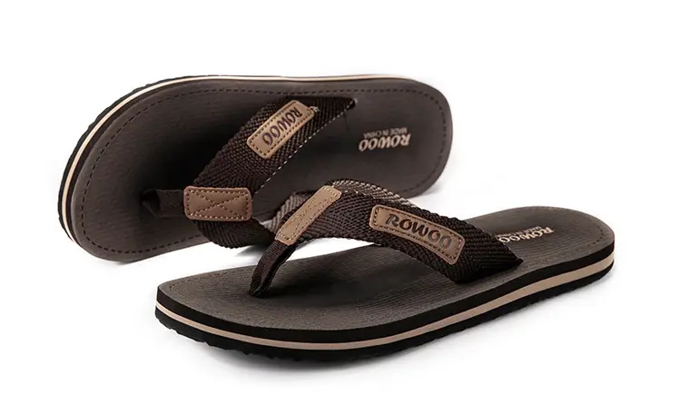 Men's Black Mesh Flip Flops Summer Sandals — feature 16