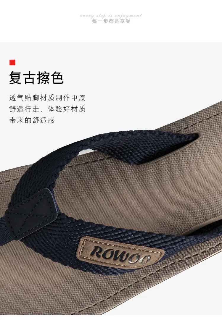 Men's Black Mesh Flip Flops Summer Sandals — feature 6