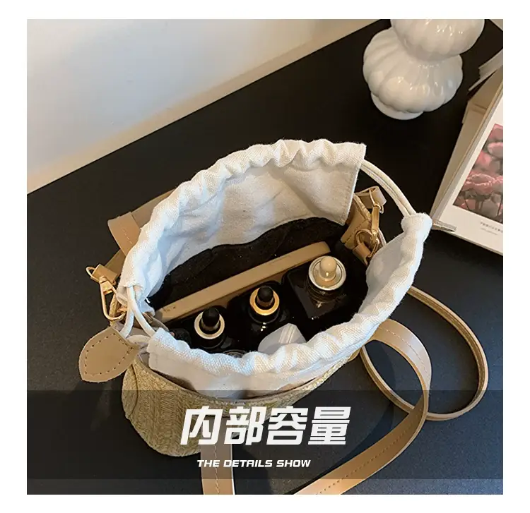 Women's Straw Woven Shoulder Bag for Summer — feature 6