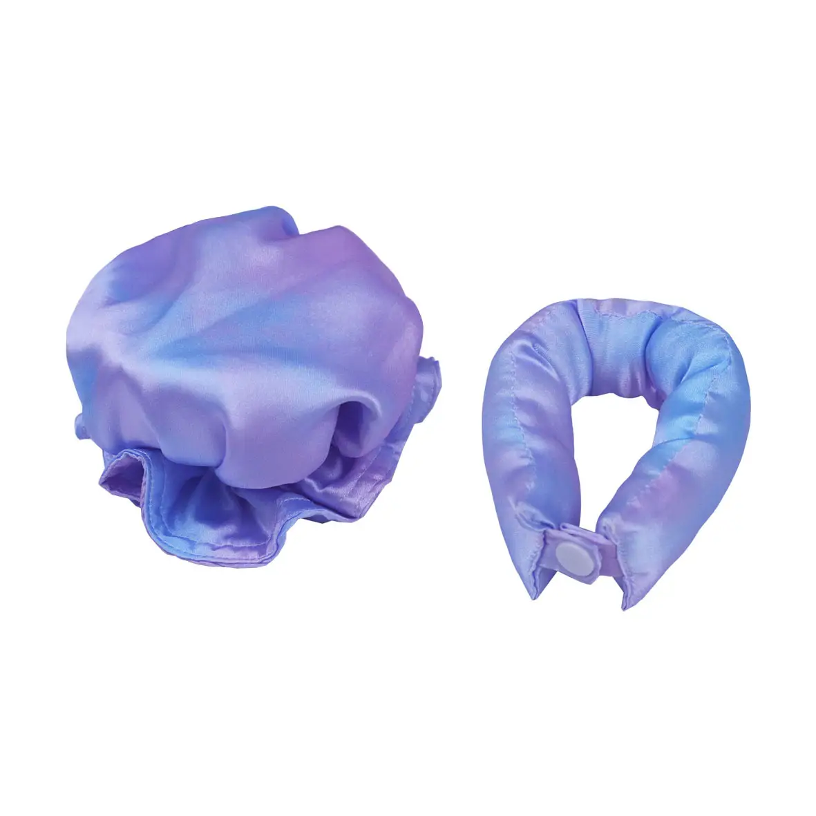 light blue purple (hair stick hair cover opp bag)
