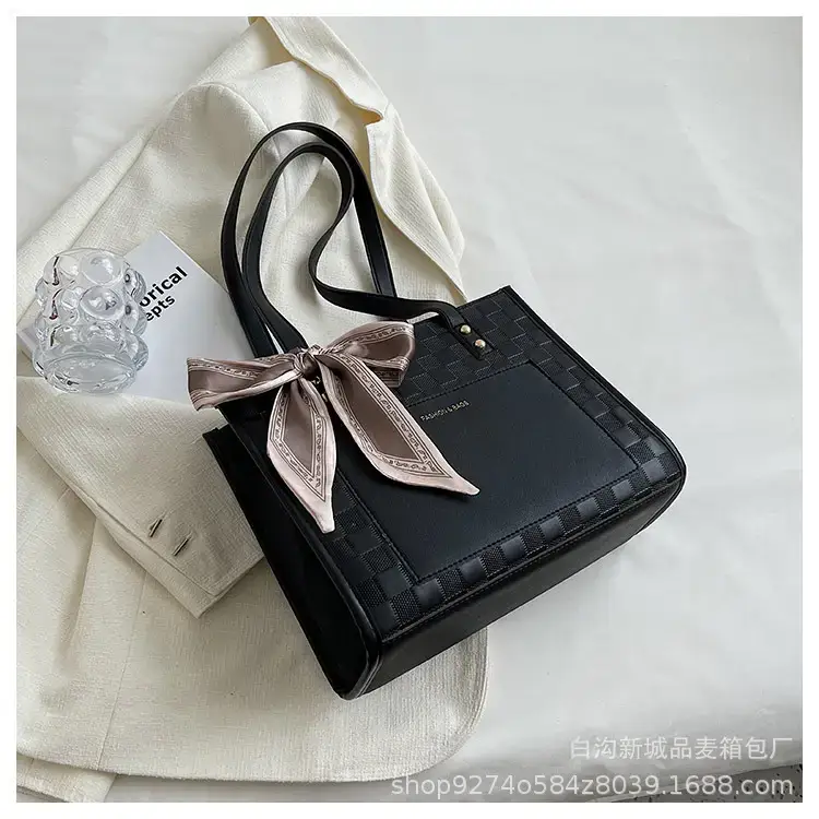 Women's Colorblock Checkered Shoulder Bag 2023 New Arrival - Image 2