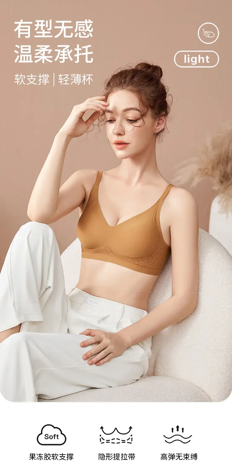 Soft Support Bra with Jelly Print Design — feature 2