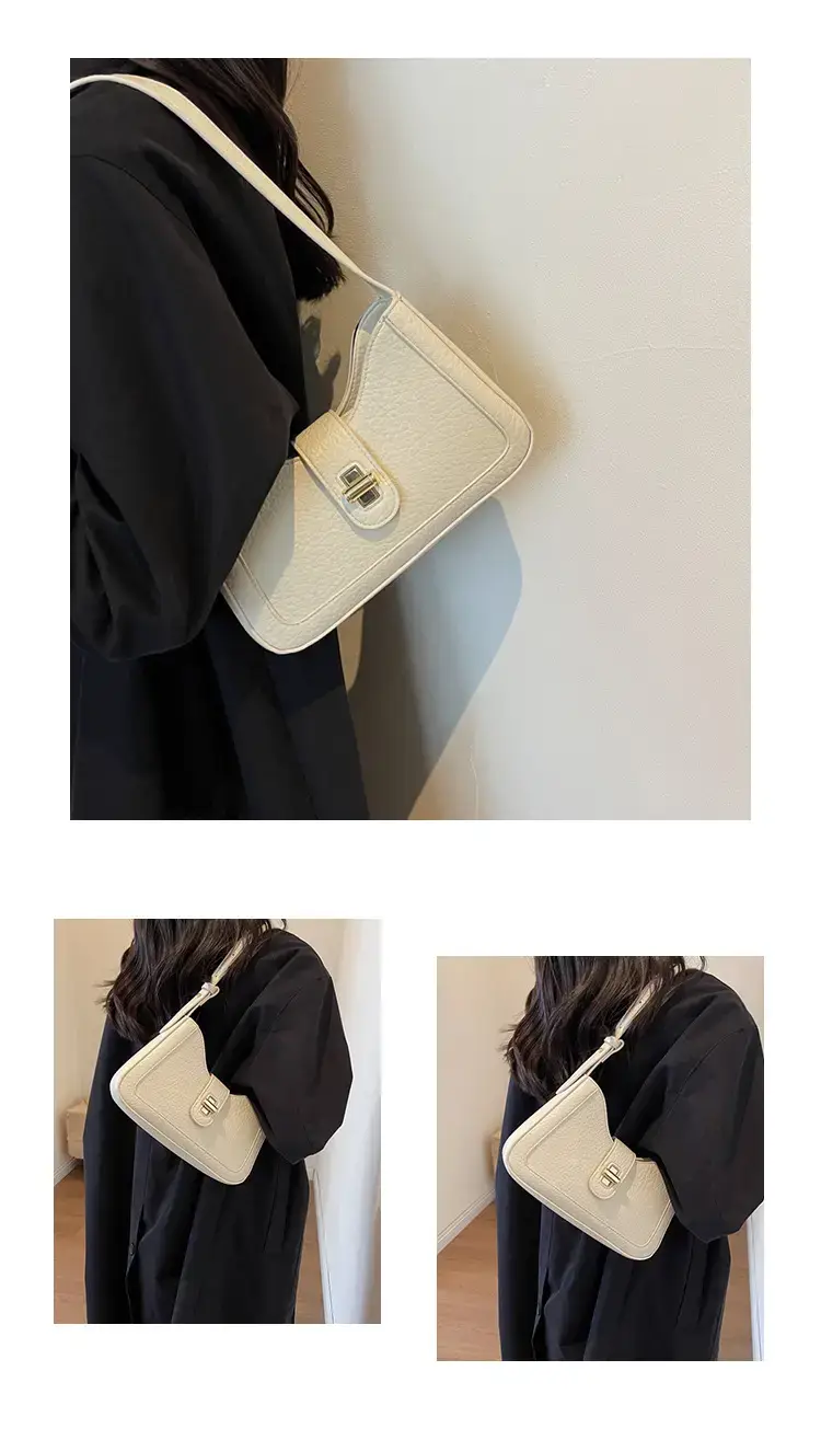 Women's tan square shoulder bag 2023 trendy — feature 12