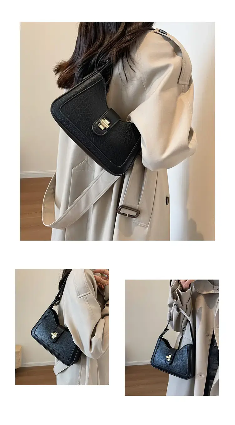 Women's tan square shoulder bag 2023 trendy — feature 14
