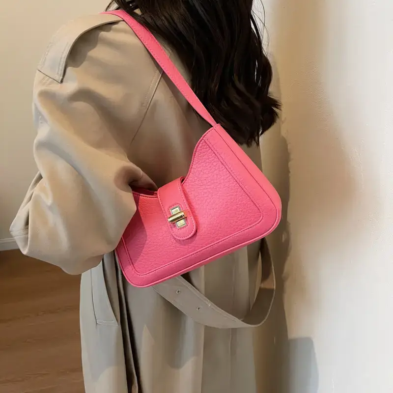 Women's tan square shoulder bag 2023 trendy - Image 4