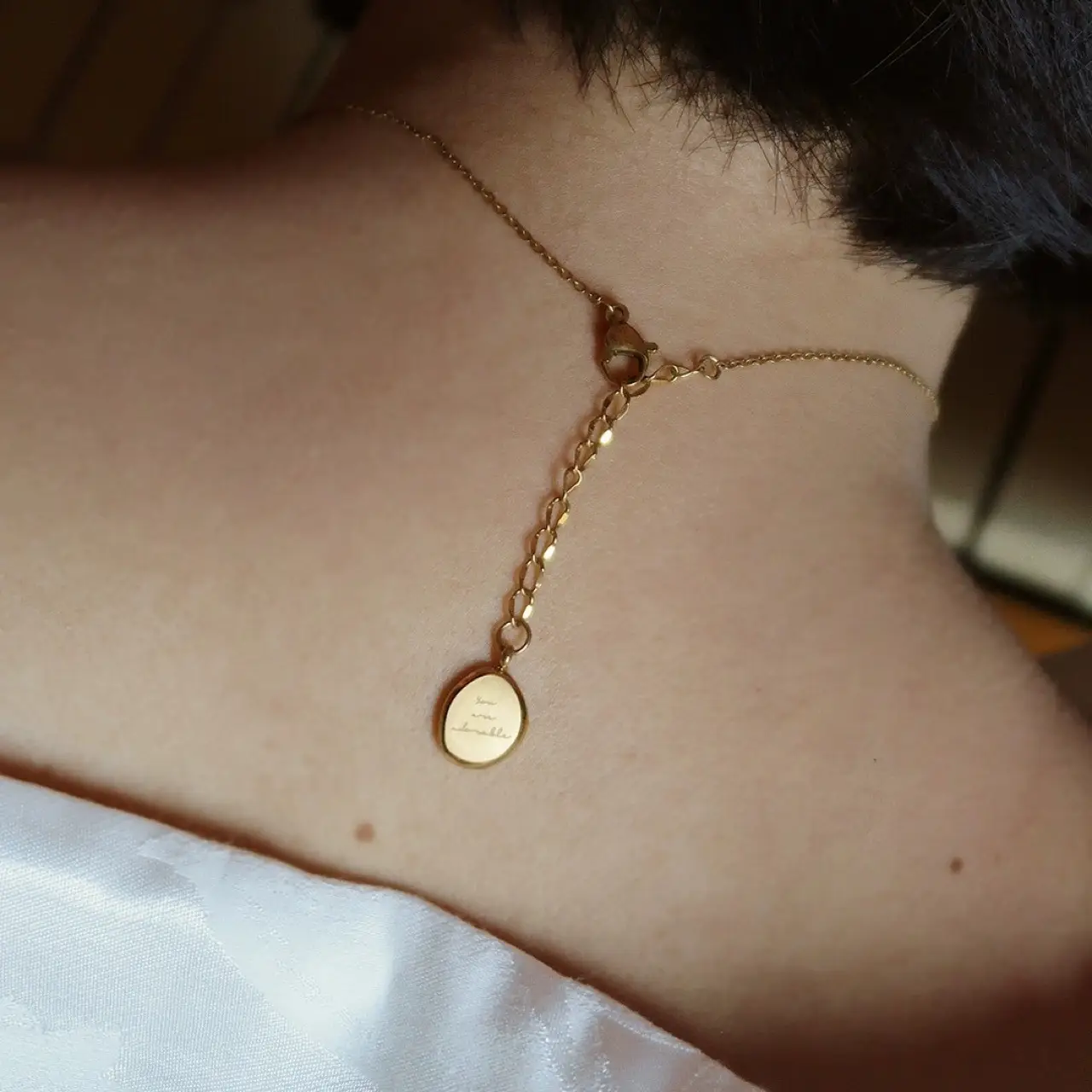 Natural Pearl Two-Wear Pendant Necklace with Light - Image 4